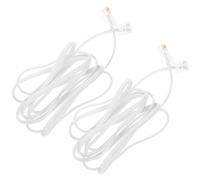 FRCOLOR 2pcs Adapter Durable Telephone to Ethernet Converter Cable for Home Office Use Efficient Signal Transmission Elegant Design Reliable Phone Line Connector