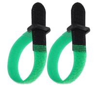 FRCOLOR 2pcs Adjustable Anti-noise Rooster Collars Green Chicken Neckbands to Stop Crowing Replaceable Anti-crowing Neck Belts for Pet Chickens