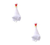 FRCOLOR 2pcs Adjustable Swan Cap Funny Headwear Cartoon Costume Party Photo Props Unisex Novelty Hat for Adults Cosplay Dress Up Celebration