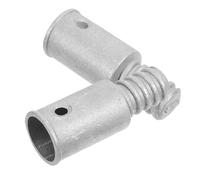 FRCOLOR 2pcs American-style Threaded Tip Replacement Kit Aluminum Connectors for Mop Broom Handle Extension Poles Easy Install Repair Adapter for Telescopic Rods Cleaning Tools