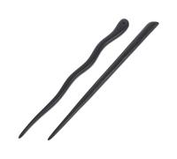 FRCOLOR 2pcs Ancient Style Ebony Hairpin Handmade Chinese Hair Stick for Chignon Vintage Hair Chopsticks Classic Design