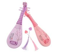 FRCOLOR 2pcs Ancient Style Pipa Instrument Model with Sound and Light Realistic Chinese Lute for Preschool Musical Education Musical for Parent Interaction and Sensory Development
