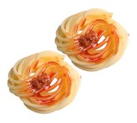 FRCOLOR 2pcs Artificial Spaghetti Models with Realistic Meat Sauce Fake Food Props for Photo Shoots and Scene Layouts Decorative Pasta Display for Restaurant and Home Use