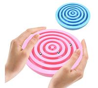 FRCOLOR 2PCS Balancing Maze Toy Sky-Blue Concentration Training Game Early Educational Maze Ball Puzzle for Home Play