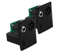 FRCOLOR 2pcs Battery Box Case for Active Guitar Bass Pickup Lc with Xlr Connector Impact Resistant Cover Holder for Stable Power Supply and Easy Installation