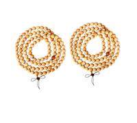 FRCOLOR 2PCS Beads Wood Necklace Buddhism Prayer Beads for Meditation Stress Enlightenment for Men Women Jewelry Accessory