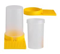 FRCOLOR 2pcs Bee Water Feeder Plastic Beehive Water Dispenser Simple to Use Easy to Clean for Beehive Suitable for Beekeepers and Professionals in House