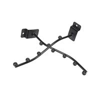 FRCOLOR 2Pcs Black Iron Flute Stand Groove Hanging Instrument Hanger Easy to Install Flute Display Rack for Interior Decor and Displaying