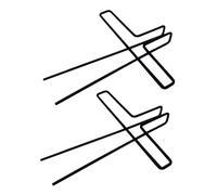 FRCOLOR 2pcs Black Metal Music Book Clips Five-line Staff Note Clamps for Sheet Music Accessories Sturdy Memo and Page Holder Clips for Musicians and Lovers