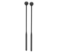 FRCOLOR 2pcs Black Rubber Handle Mallets for Marimba and Xylophone, Children’s Percussion Drumsticks with Plastic Heads, Musical Instrument Accessories for Drum Kits and Tongue Drums