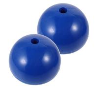 FRCOLOR 2pcs Blue Abs Soccer Training Pole Holder Base for Soccer Corner Flag and Marker Pole Weather Resistant for Intensive Training Sessions