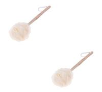 FRCOLOR 2pcs Body Exfoliator Body Buffer Loofah Mesh Brush Bath Sponge Brush Firm Handheld Mesh