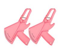 FRCOLOR 2pcs Body Fat Caliper Plastic Handheld Measuring Tool with Easy Operation for Fitness and Gym Use, Accurate Skinfold Fat Measurement Device to Monitor Progress