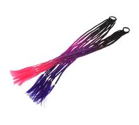 FRCOLOR 2pcs Braided Ponytail Extensions with Vibrant Ombre Colors Lightweight Synthetic Hair for Women Easy Boho and Cosplay Style Change Party and Festival Hair Accessories for Adults
