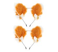 FRCOLOR 2pcs Cat Ear Headband Animal Ears Headdress for Women Halloween Dress up Accessories