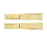 FRCOLOR 2pcs Cello Guide Stickers Finger Guide Removable Pvc Universal Fit Beige Fingerboard Position Markers for Lessons and Rehearsals Beginners Students