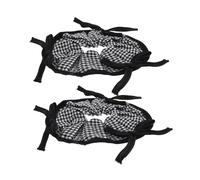 FRCOLOR 2pcs Checkered Scrunchies Retro Hair Ties Buffalo Plaid Elastic Hair Bands Thick Ties for Women Girls Accessories for Casual Outings