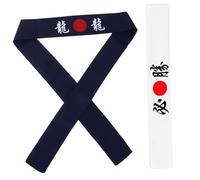 FRCOLOR 2pcs Cheering Headscarf Reusable Japanese Headbands Breathable Running Karate Headband Sports Style for Women Yoga Use