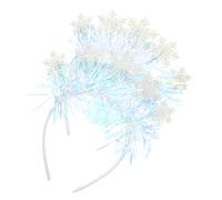 FRCOLOR 2pcs Christmas Snowflake Hairbands Lightweight Festival Hair Accessories for Party Costume Non Slip Comfortable Headpiece for Women