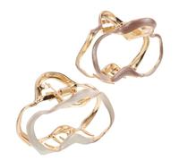 FRCOLOR 2pcs Cloud Shaped Metal Hair Claw Clips Alloy Jaw Clip Hair Accessories Unique Stylish Cute for Fashionable Updo Headdress