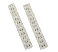 FRCOLOR 2pcs Conductive Strip Rubber Contact Silicone Keypad 12-key High Sensitivity Universal Application Replacement for Electronic Piano Keyboard Music Education and Home Entertainment