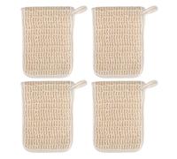 FRCOLOR 2pcs Cotton and Linen Bar Soap Pouch with Foaming and Quick Drying Features Exfoliating Soap Bag for Shower and Face Washing Beige Saver for Convenient Shower Storage
