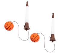 FRCOLOR 2Pcs Creative Basketball Bounce Ballpoint Pens Lightweight Portable Multi Function Stress Relief Writing Tools for Students and Office Use