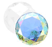 FRCOLOR 2pcs Crystal Diamond Decorations Manicure Photo Props and Iridescent 80mm Glass Fake Diamond Ornaments for Nail Art Photography Studio Supplies