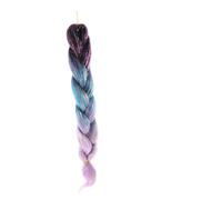 FRCOLOR 2pcs Curly Braiding Hair Extensions Synthetic Ponytail Extension for Women Braided Hair Piece for Braiding