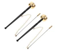 FRCOLOR 2pcs Dharma Instrument Temple Supply Music Instrument for Buddhism Ceremonies and Meditation Drum Practices