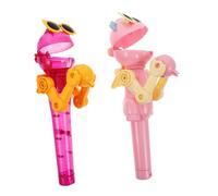 FRCOLOR 2pcs Dinosaur Lollipop Holder Robot Case Fun Interactive for Parties Sharing Engaging Dinosaur Movements for Social Media Posts