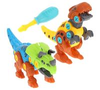 FRCOLOR 2pcs DIY Dinosaur Model Building for Educational Hands Assembly and Disassembly Creative Stem Learning Construction for Boys