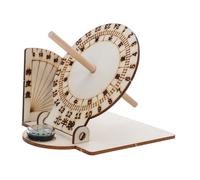 FRCOLOR 2pcs DIY Equatorial Sundial Clock Scientific Model Educational Solar Timekeeper Learning Tool for Teachers Researchers Portable Desktop Ornament