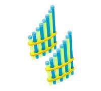 FRCOLOR 2pcs DIY Pan Flute Musical Instruments for Educational for Music and Physics Learning Interactive Sound Experiment Model for Early Education and Science Exploration