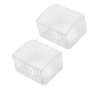 FRCOLOR 2pcs Door Knob Safety Covers for Kids Child Proof, Abs Material, Easy Installation, Sleek Modern Design, for Storeroom and Kitchen Use, Protecting Children from Door Anti-Lock