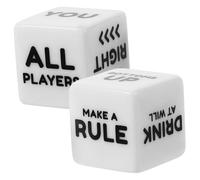 FRCOLOR 2Pcs Drinking Game Dice for Parties and Gatherings Party Props for Home Entertainment Activities and Group Games