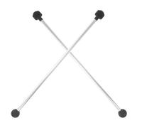 FRCOLOR 2pcs Dual Head Marimba Mallets for Tongue Drum Durable Percussion Drumsticks with Soft Rubber Felt Tips for Beginners Professionals Marimba Supplies