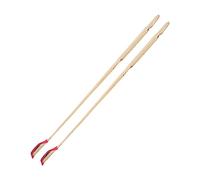 FRCOLOR 2pcs Ebony Head Yangqin Dulcimer Skewer Accessories, Professional Antique Style Jean Bamboo Sticks, Practical Dulcimer Supplies for Musicians