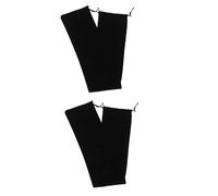 FRCOLOR 2pcs Electric Blowpipe Velvet Bag Drawstring Flute Case Bag for Recorder Flute Long Cloth Wind Instruments Collection Dustproof Recorder Carry Pouch