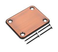 FRCOLOR 2pcs Electric Guitar Neck Connecting Plates with Screws Bass Neck High-grade Reinforcement Board for Electric Guitar Repair and Installation