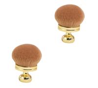 FRCOLOR 2pcs Elf Makeup Brush Portable Face Powder Brush for Travel Setting Powder