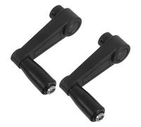 FRCOLOR 2pcs Ergonomic Round Hole Generator Hand Crank Handle with Tapered Antislip Grip for Manual Power Generator Replacement and Comfortable DIY Machinery Operation