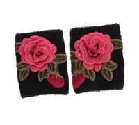 FRCOLOR 2pcs Ethnic Embroidered Wrist Sleeves Cotton Wrist Guard for Winter Use Comfortable and Providing Maximum Protection Suitable for Those Who Feel Cold and Need Care