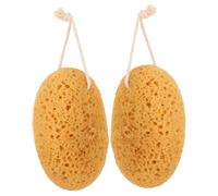 FRCOLOR 2pcs Exfoliating Body Sponge for Shower Soft Textured Bath Scrubber with Rich for Deep Skin Cleaning and Gentle Dirt Removal for Home Bathroom Use and Gift Giving