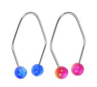 FRCOLOR 2pcs Facial Muscle Trainer Dimple Shaper Device Natural Dimples Maker for Face Stainless Steel Beauty Tool