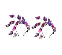 FRCOLOR 2pcs Fairy Headpiece Butterfly Hair Accessories Butterfly Headband for Parties