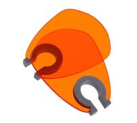 FRCOLOR 2pcs Fan Shaped UV Nail Light Blocking Shield Desk Nail Lamp Protector Eye Protection Board for Salon and Home Use
