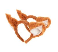 FRCOLOR 2pcs Fantastic Fox Ears Costume Fox Headband and Tail Plush Ears for Halloween Parties and Cosplay