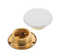 FRCOLOR 2pcs Fire Sprinkler Cover Plates Copper Flange Protectors Ceiling Sprinkler Head Replacement for Residential Commercial Use with Decorative Concealed Design