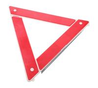 FRCOLOR 2pcs Foldable Roadside Emergency Kit with Red Abs Tripod Design Road Warning Triangle and Automotive Reflector for Vehicle Safety and Emergency Use